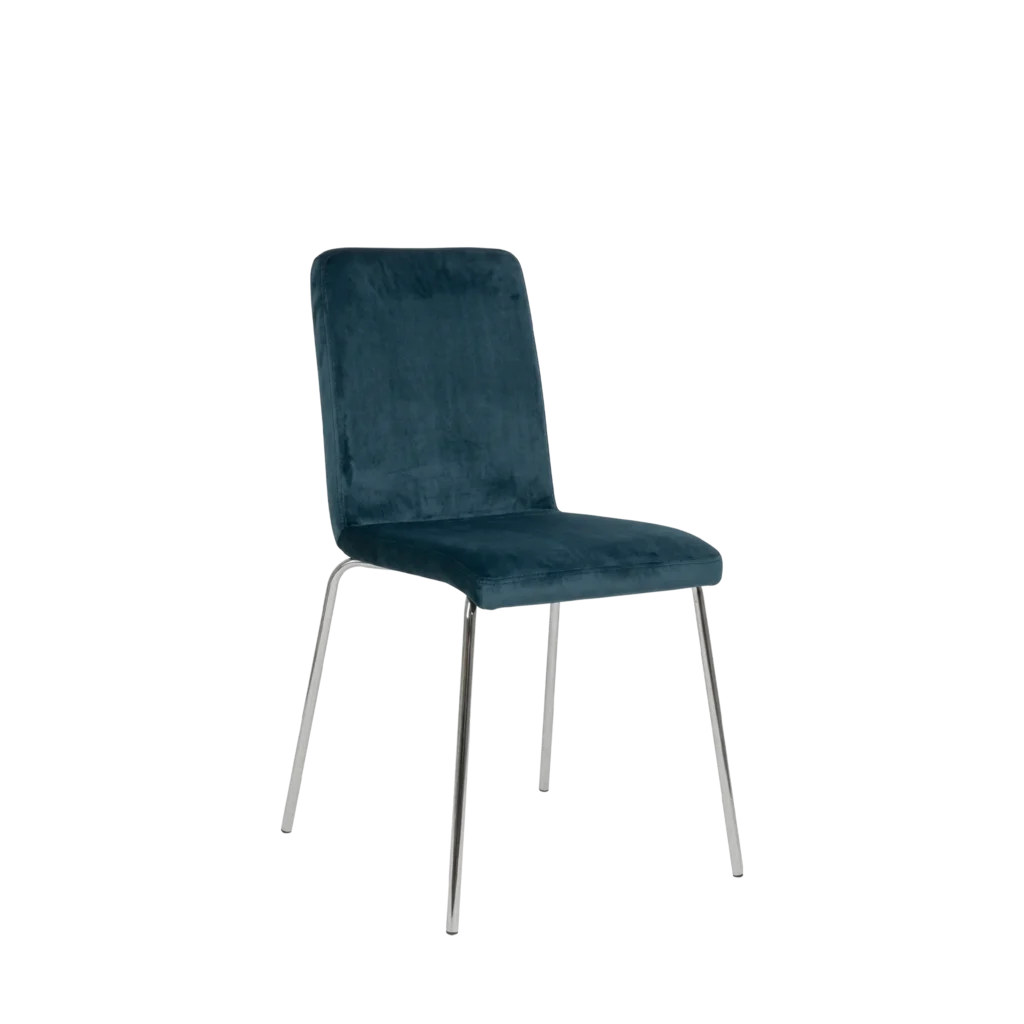 Shelley Chair - Velvet Chrome Legs