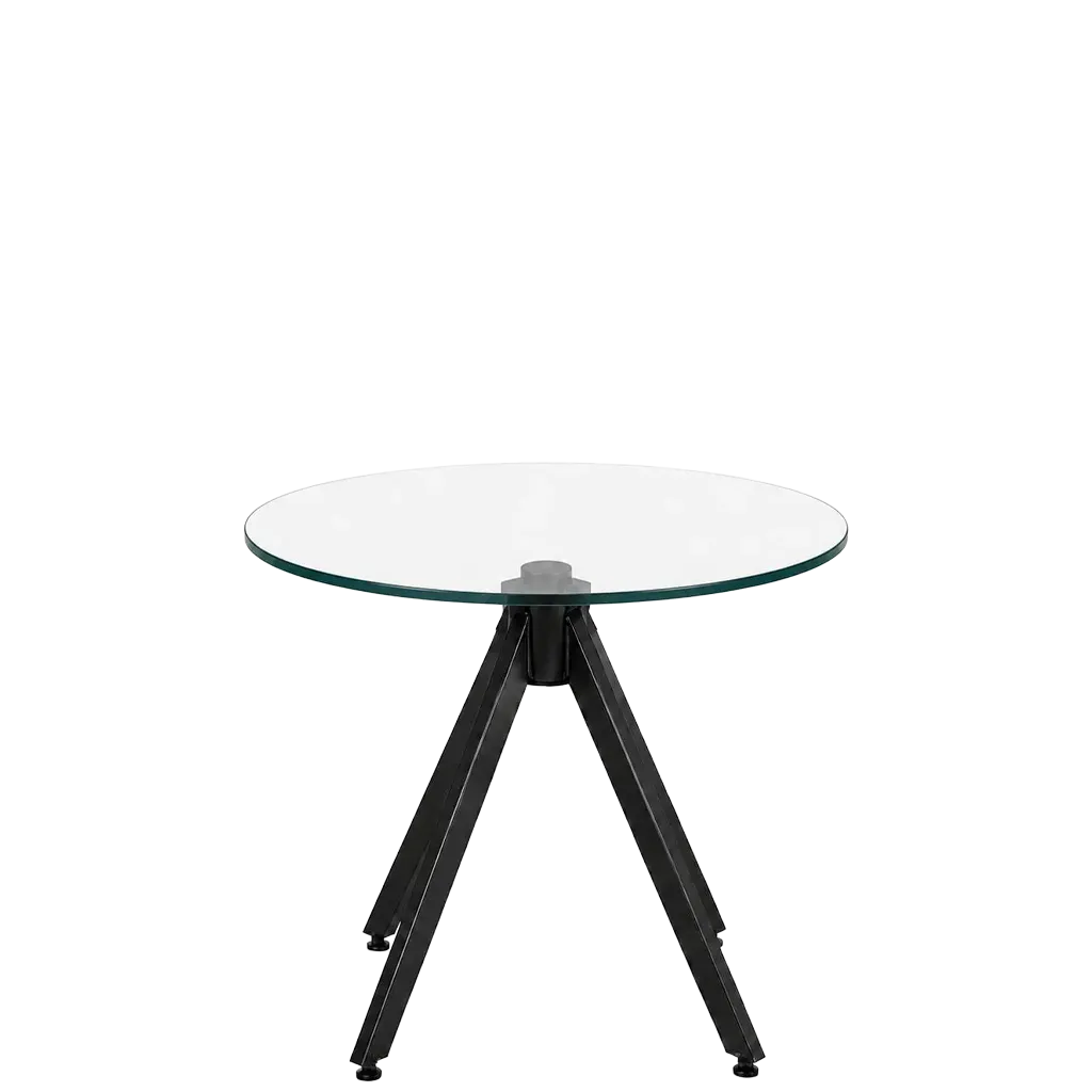 Rocket Round Coffee Table - Glass Top