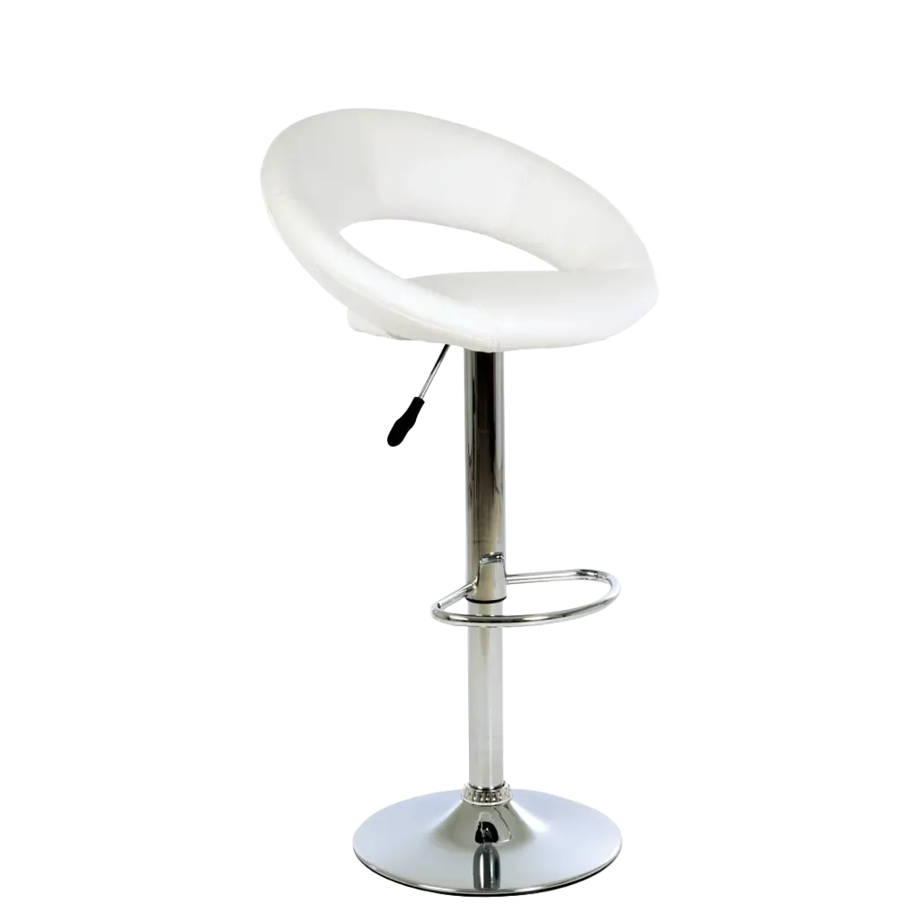 Polo Stool - Single Stem, Vinyl Seat