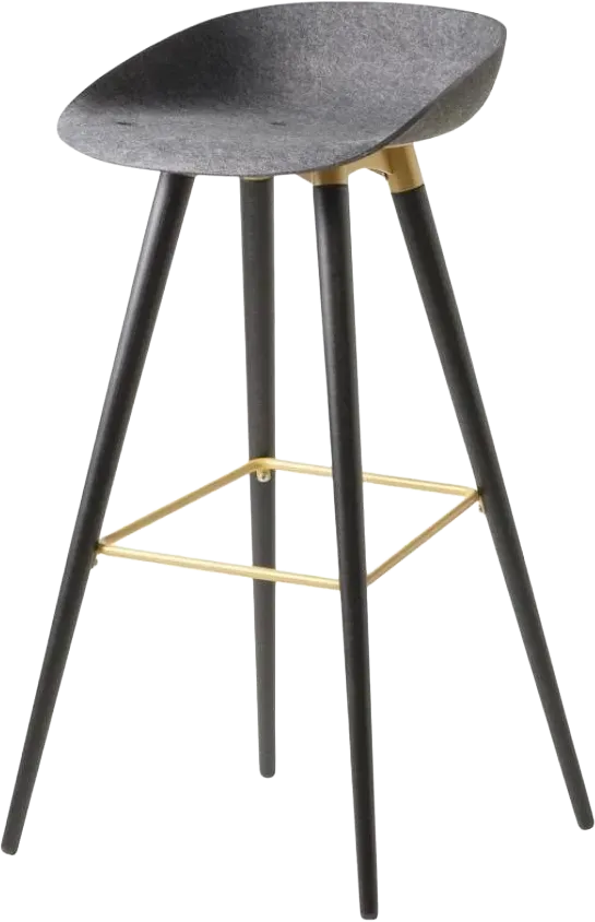 Felt Stool Metal Leg