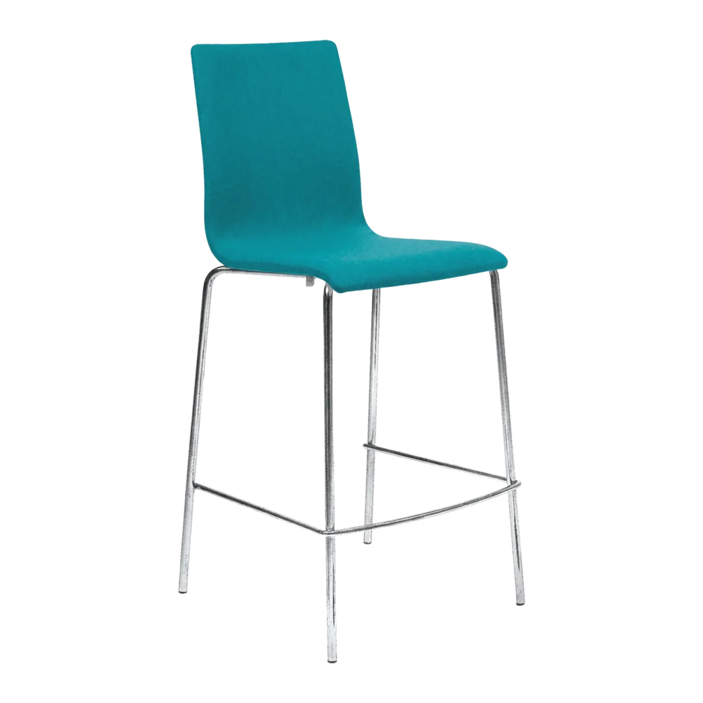 Lilly High Back Stool - Wool Seat