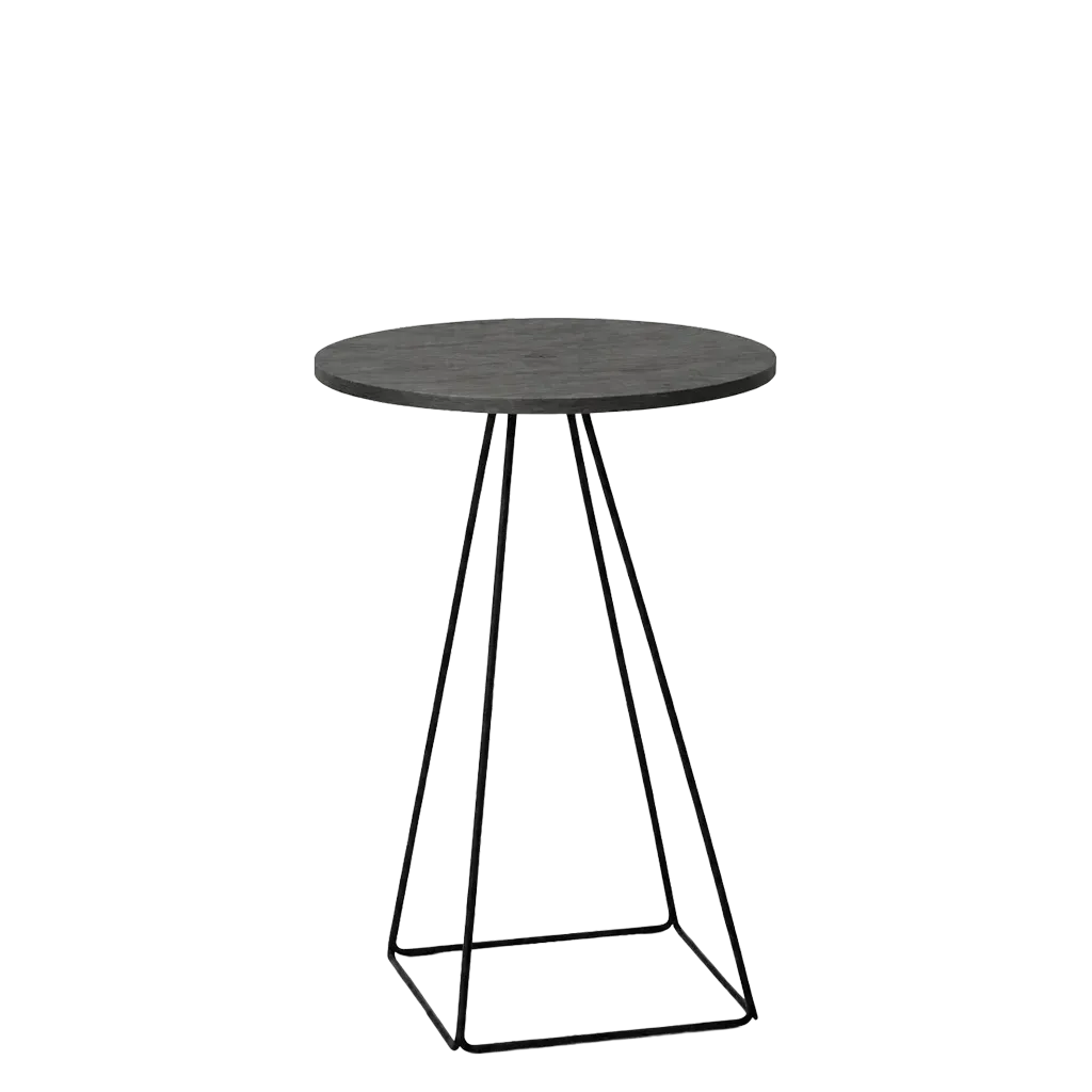 Solar Round Bar Table - Premium Wooden Top