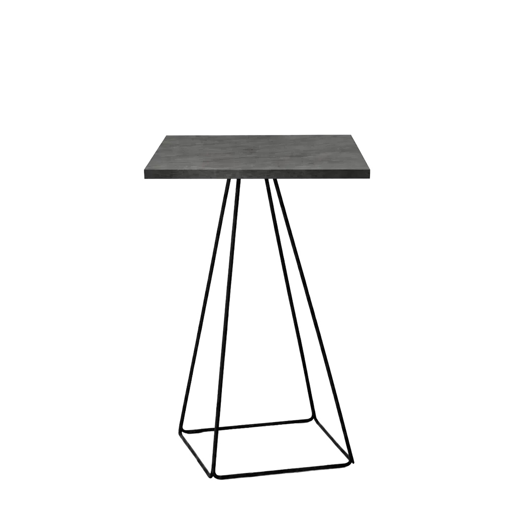 Solar Square Bar Table - Premium Wooden Top