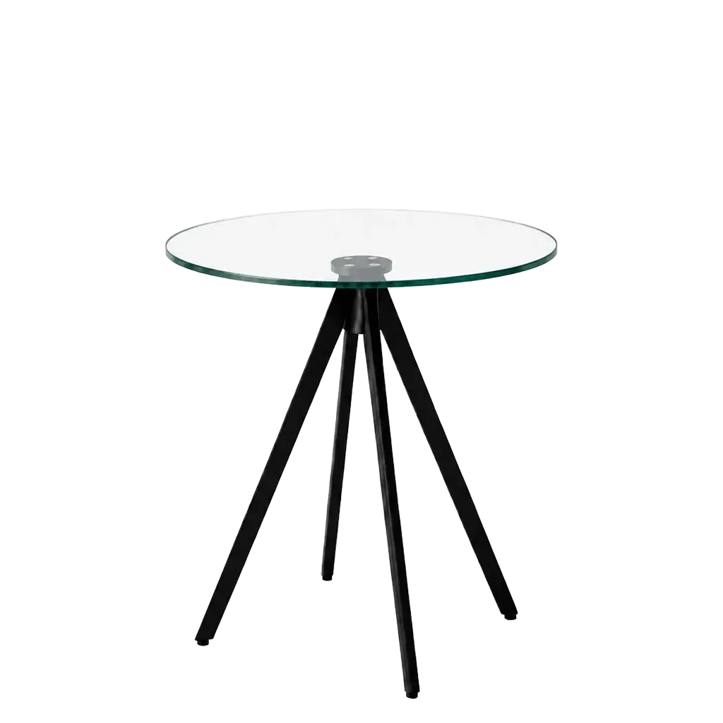 Rocket Round Bar Table - Glass Top