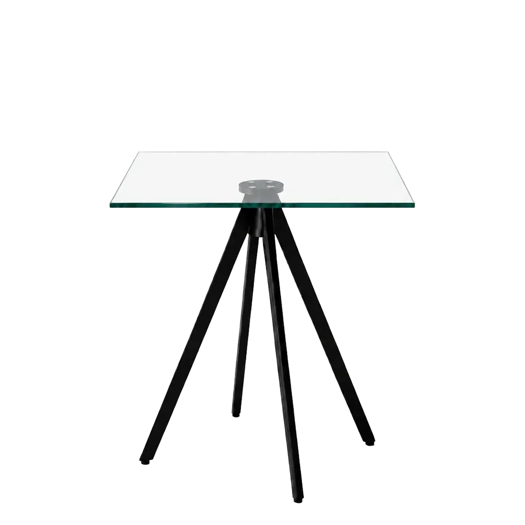 Rocket Square Bar Table - Glass Top