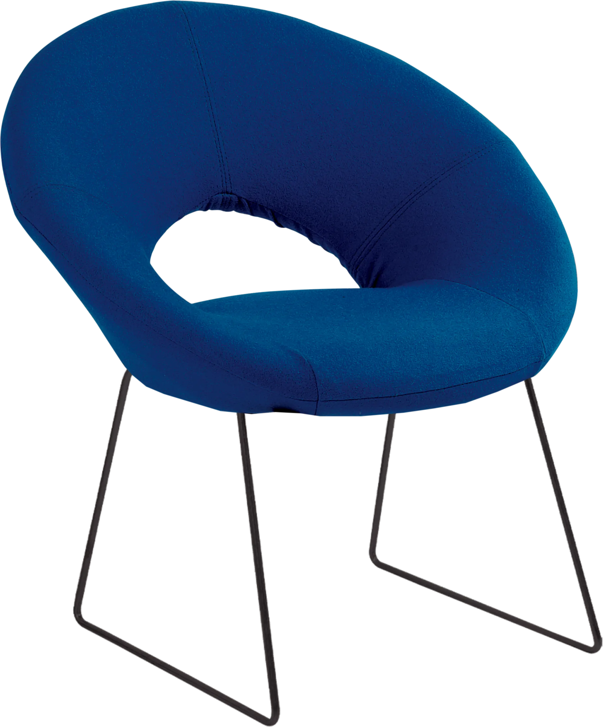 Polo Chair - Skid Legs, Wool Seat