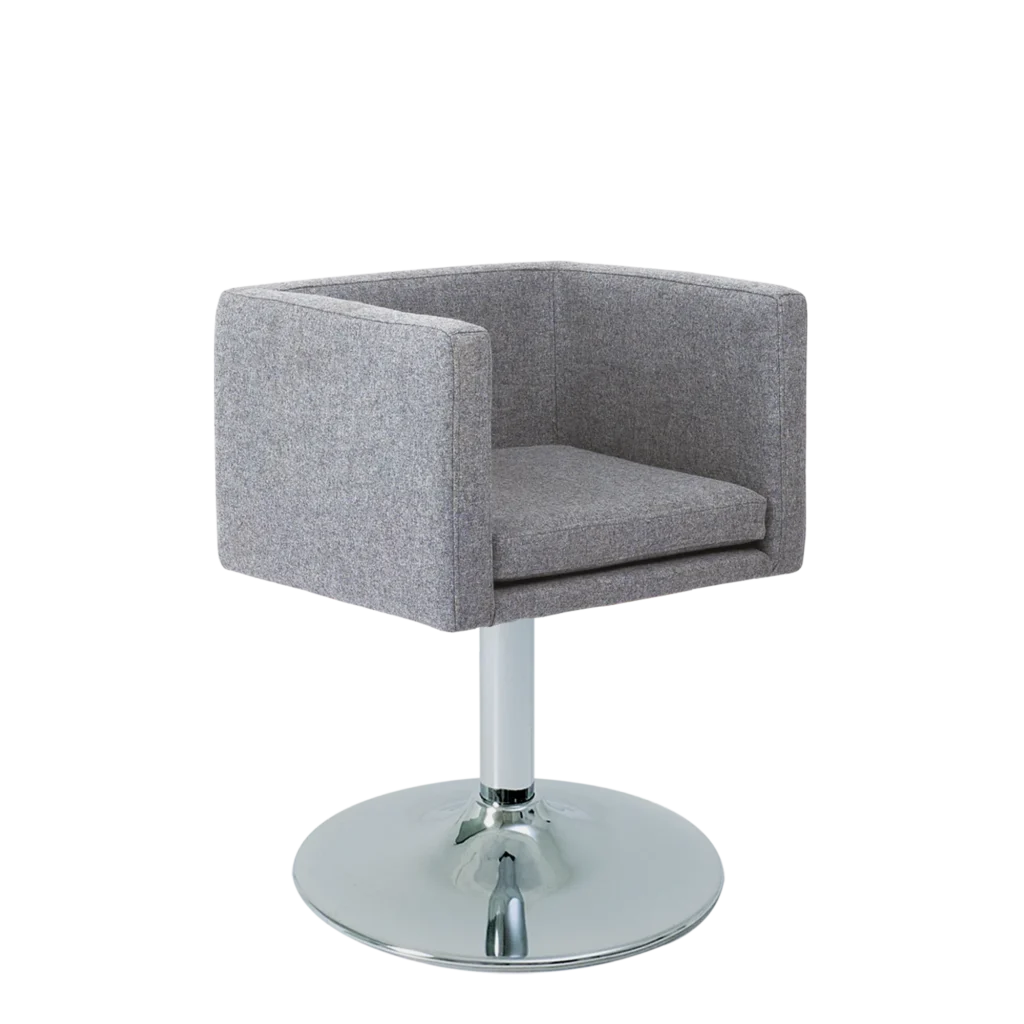 Bolivia Box Chair - Single Stem, Wool Seat
