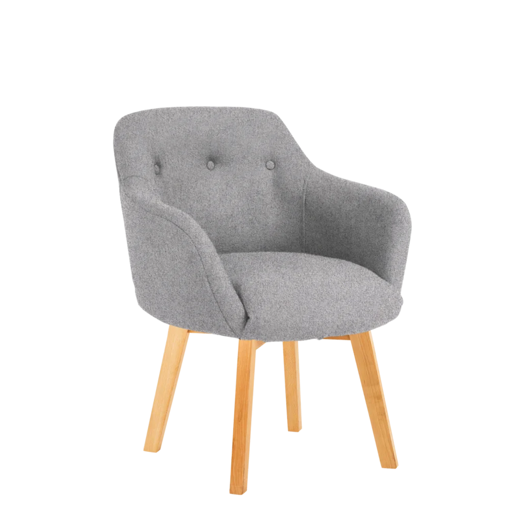 Windsor Chair - Wooden Legs, Wool Seat
