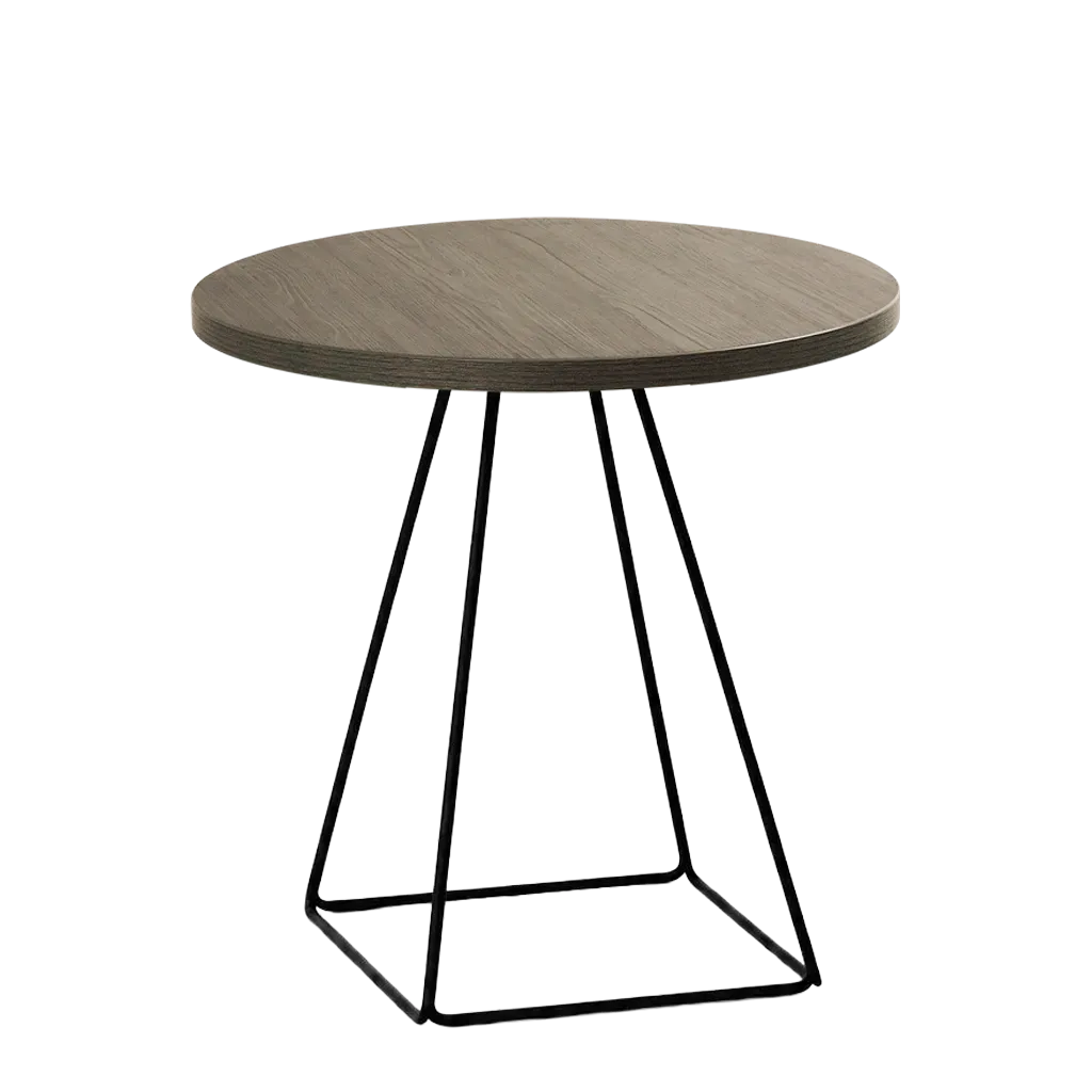 Solar Round Bistro Table - Premium Wooden Top