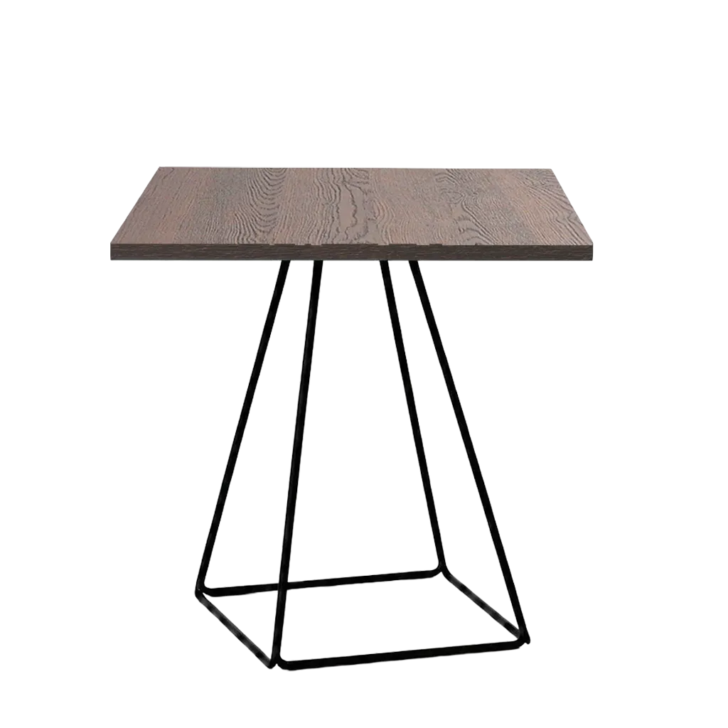 Solar Square Bistro Table - Premium Wooden Top