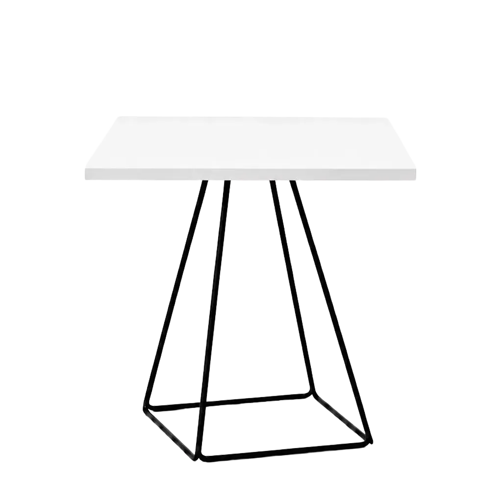 Solar Square Bistro Table - Wooden Top