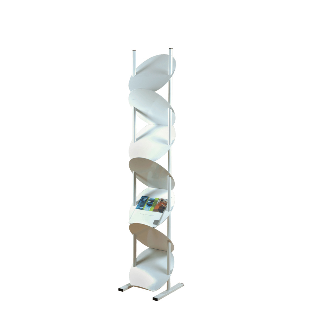 Round Faced Literature Rack