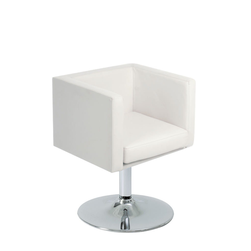 Bolivia Box Chair - Single Stem, Vinyl Seat