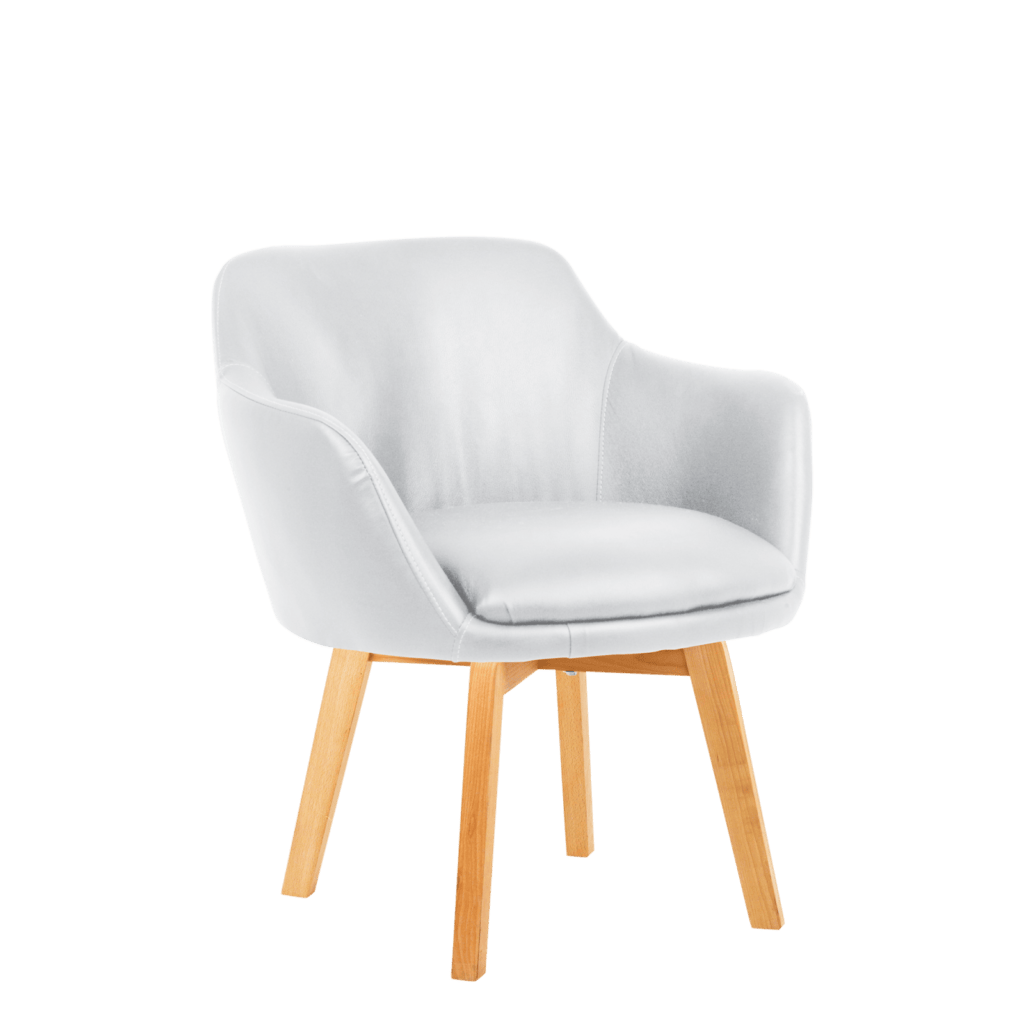 Windsor Chair - Wooden Legs, Vinyl Seat