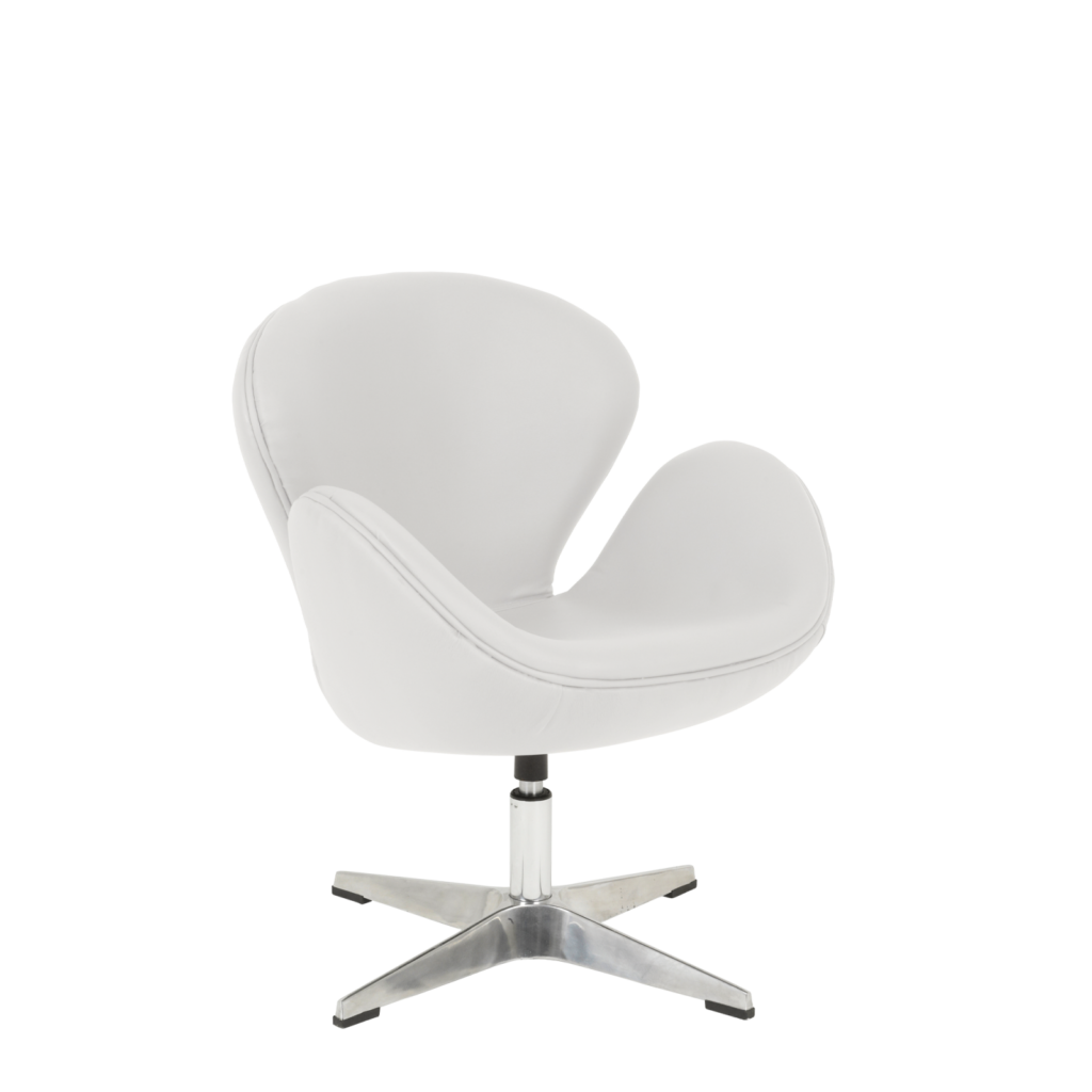 Swan Chair - Brushed Metal Legs