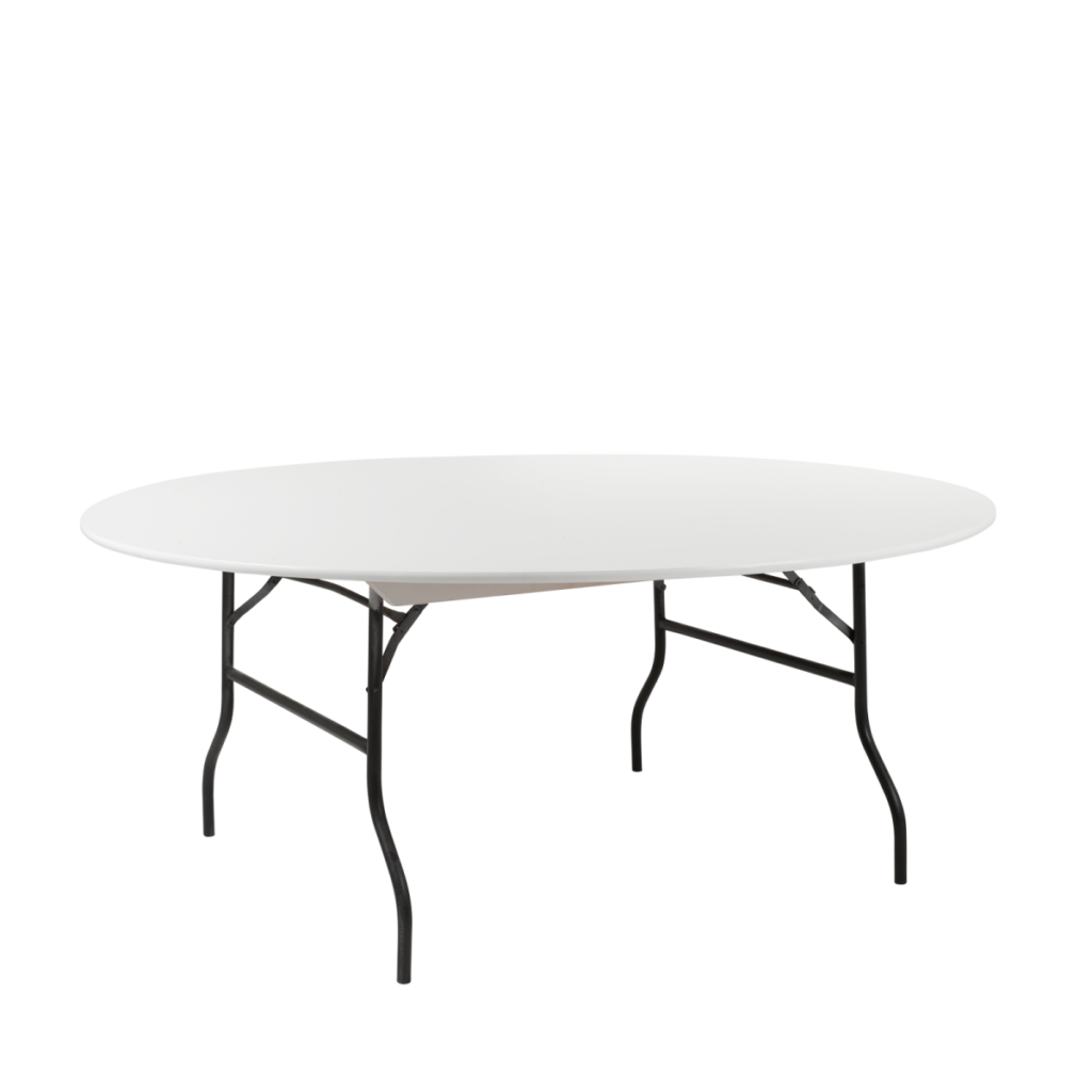 6ft Round Trestle Table