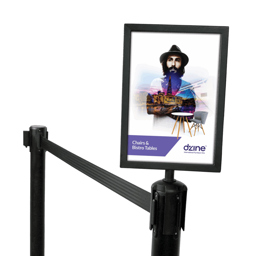 Tensa Barrier A4 Sign Holder