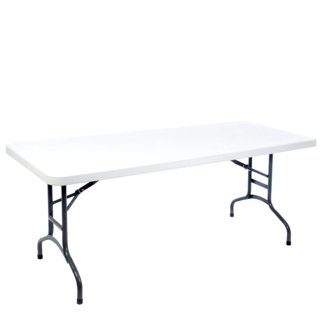 Trestle Table - White Plastic 6ft