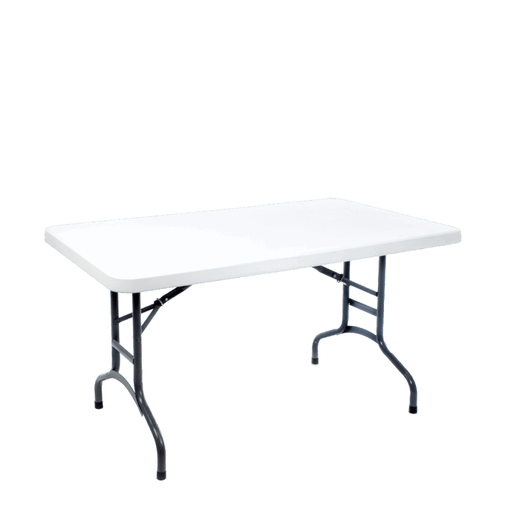 Trestle Table - White Plastic 4ft